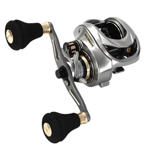 Baitcasting Jigging Reel Double Handle Right Hand Silver-0